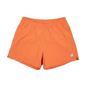 Topo Designs Women’s Rust Orange Shorts with a Black Pocket - Size: Large